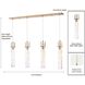Jayden 4 Light 50 inch Lacquered Gold Linear Chandelier Ceiling Light