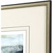 Abstract Blue and Black and Green and Yellow Framed Art