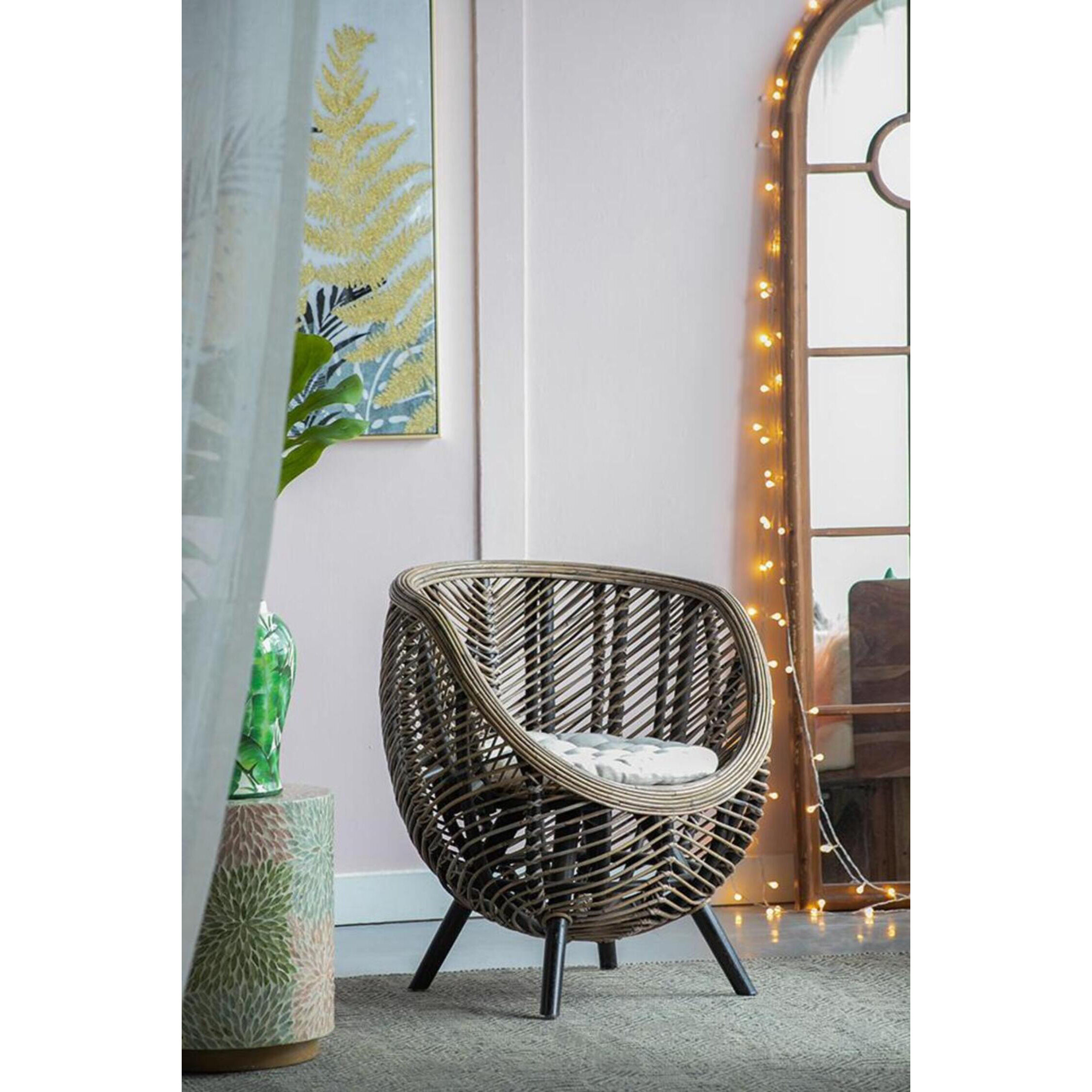 Gogo Brown Chair, With Cushion