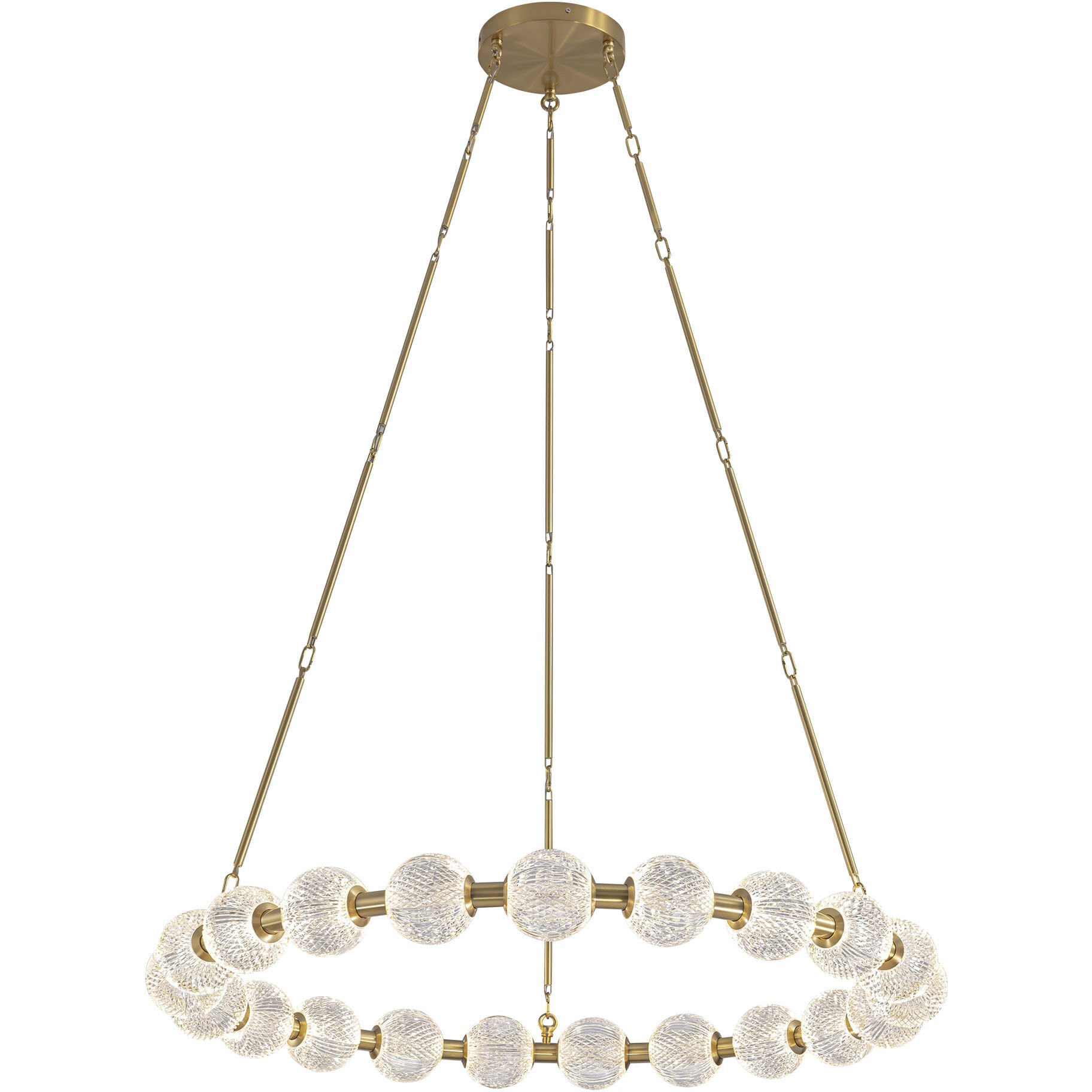 Marni LED 41.38 inch Natural Brass Chandelier Ceiling Light