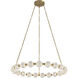 Marni LED 41.38 inch Natural Brass Chandelier Ceiling Light