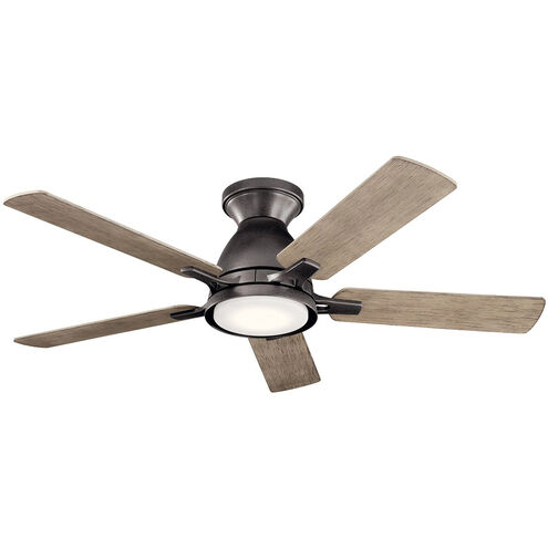 Arvada 44 inch Anvil Iron with Dist Antiq Gray Blades Ceiling Fan