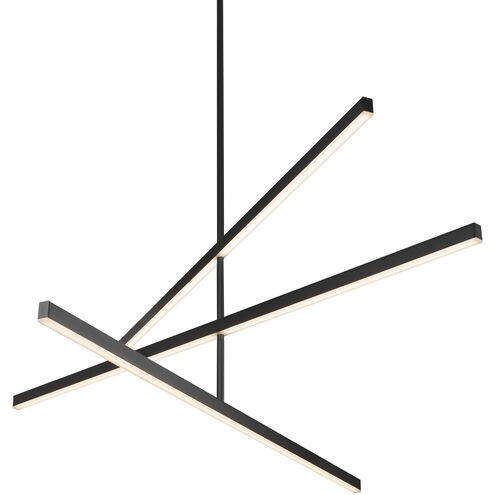 Vega LED 0.75 inch Black Chandelier Ceiling Light