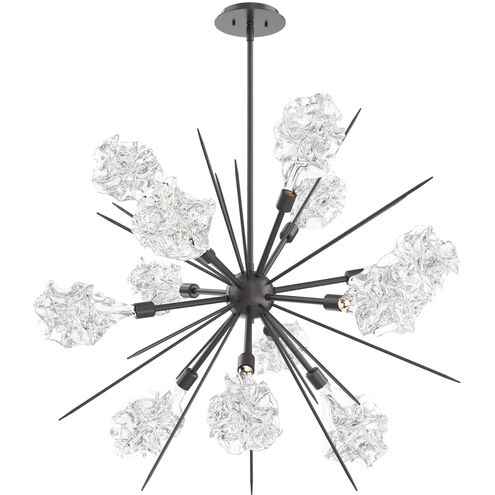 Blossom LED 34.5 inch Graphite Chandelier Ceiling Light in 3000K LED, Starburst