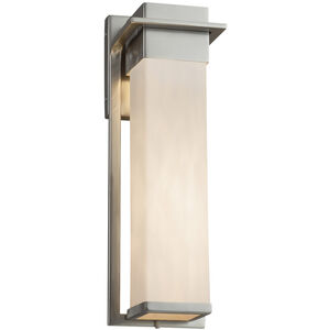 Clouds 16.5 inch Brushed Nickel Outdoor Wall Sconce
