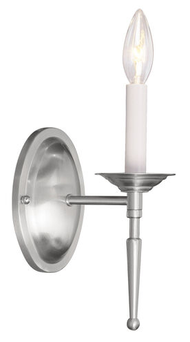 Williamsburgh 1 Light 4 inch Brushed Nickel Wall Sconce Wall Light