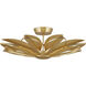 Stewart LED 31.5 inch Gold Leaf Semi-Flush Mount Ceiling Light