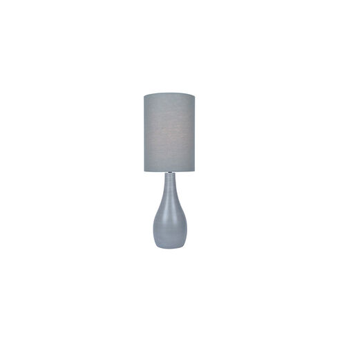 Quatro 31 inch 100.00 watt Brushed Grey Table Lamp Portable Light