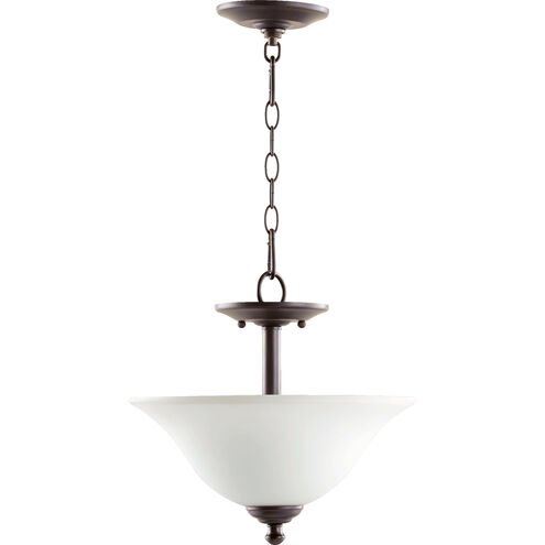 Spencer 2 Light 13 inch Oiled Bronze Dual Mount Pendant Ceiling Light