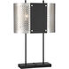 Noho 28 inch 100.00 watt Brushed Nickel W/ Sand Coal Table Lamp Portable Light
