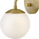 Julep Sconce Wall Light in Lacquered Brass