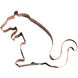Rat 2 Copper Cookie Cutter
