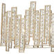 Equilibrium 5 Light 34 inch Matte Gold Linear Chandelier Ceiling Light