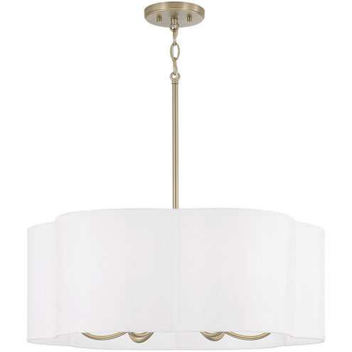 Sabine 6 Light 24 inch Matte Brass Pendant Ceiling Light