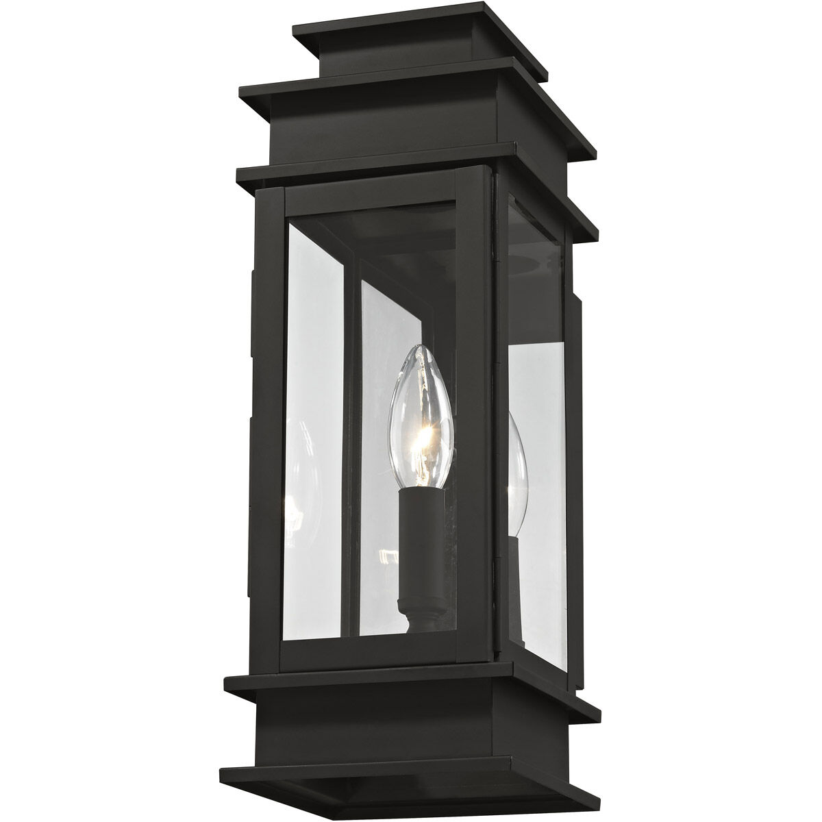 Princeton 1 Light 14 inch Black Outdoor Wall Lantern