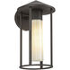 Alora Mood Tenko 1 Light 12.63 inch Bronze and Glossy Opal Glass Outdoor Wall Light