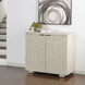 Adeline Light Cream and Faux Shagreen and Light Maple Cabinet