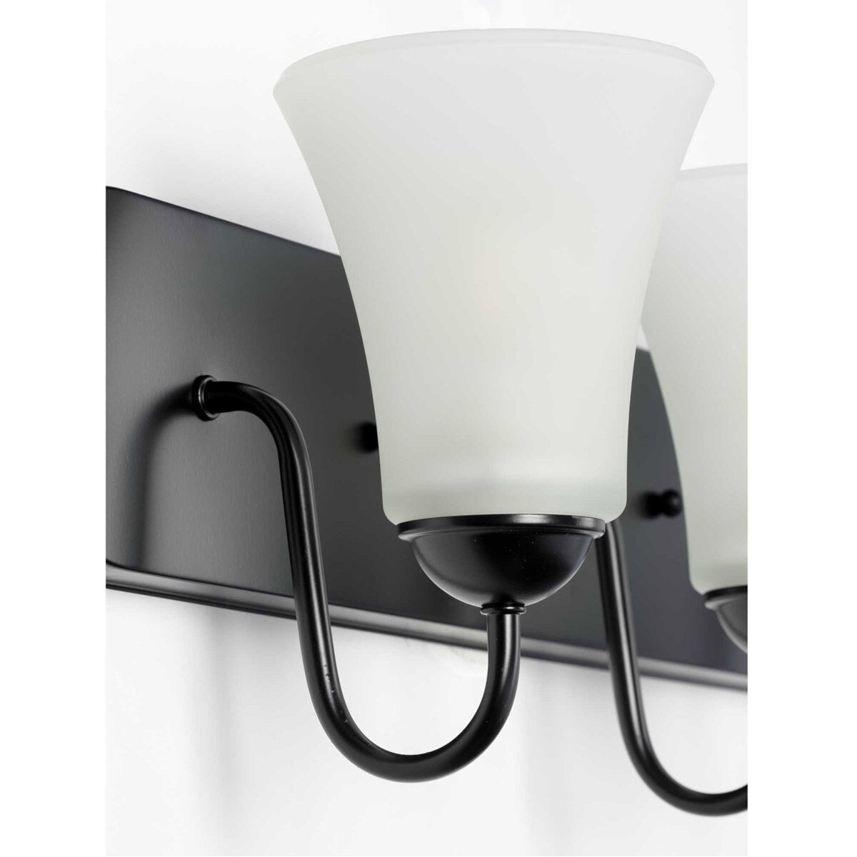 Classic 3 Light 24 inch Matte Black Bath Vanity Wall Light