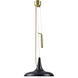 Onos 3 Light 17.7 inch Gold / Black Pendant Ceiling Light