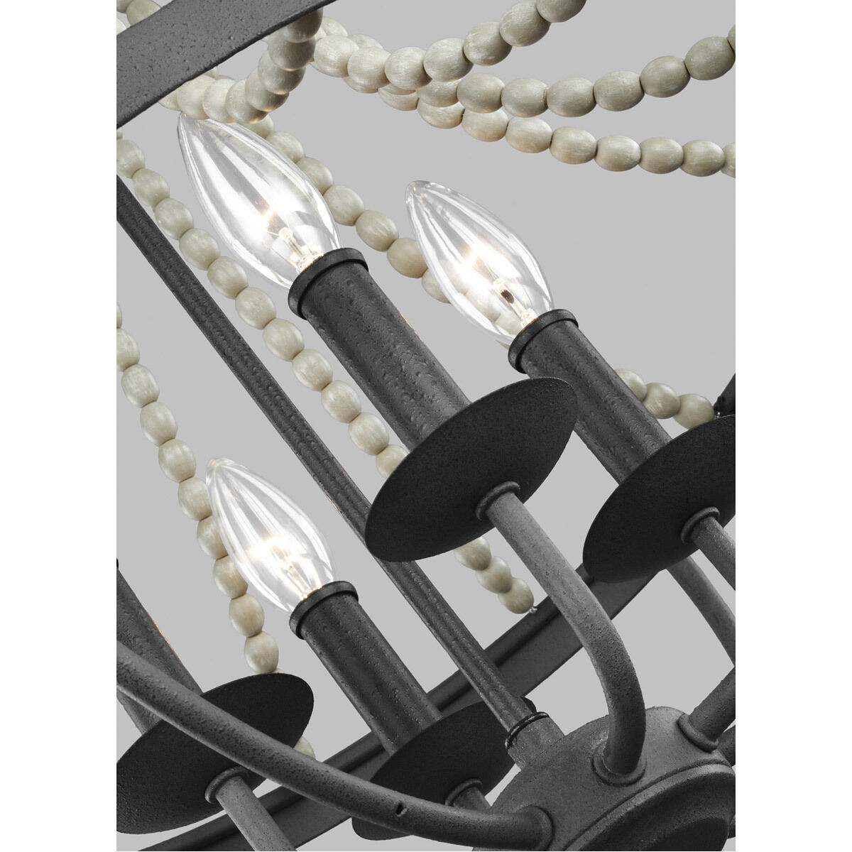 Sean Lavin Nori 4 Light 17.13 inch Dark Weathered Zinc / Driftwood Grey Chandelier Ceiling Light