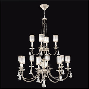 Eaton Place 12 Light 53 inch Silver Chandelier Ceiling Light