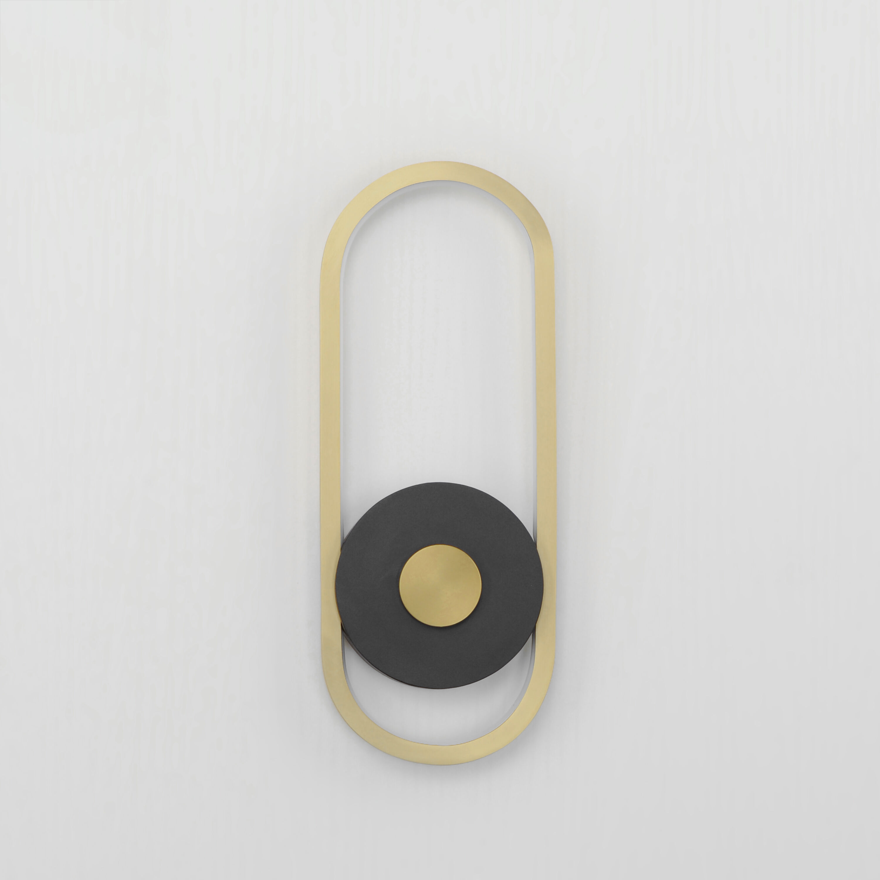 Gravity LED 15.5 inch Black and Gold Outdoor Wall Sconce