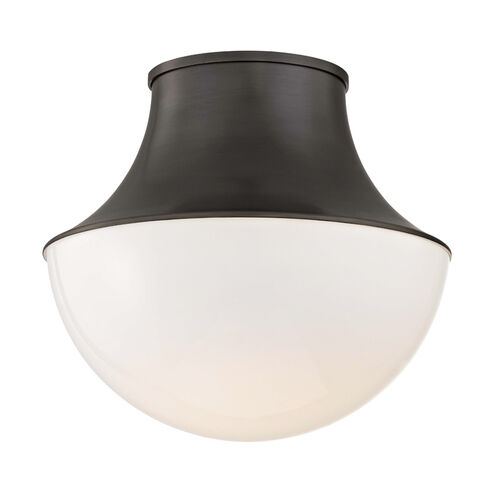 Lettie LED 14.75 inch Old Bronze Flush Mount Ceiling Light, Large