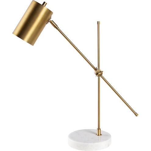 Hannity 24 inch 40 watt Brass Table Lamp Portable Light