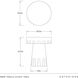 Mirelle 20 inch Mojave Faux Marble Accent Table