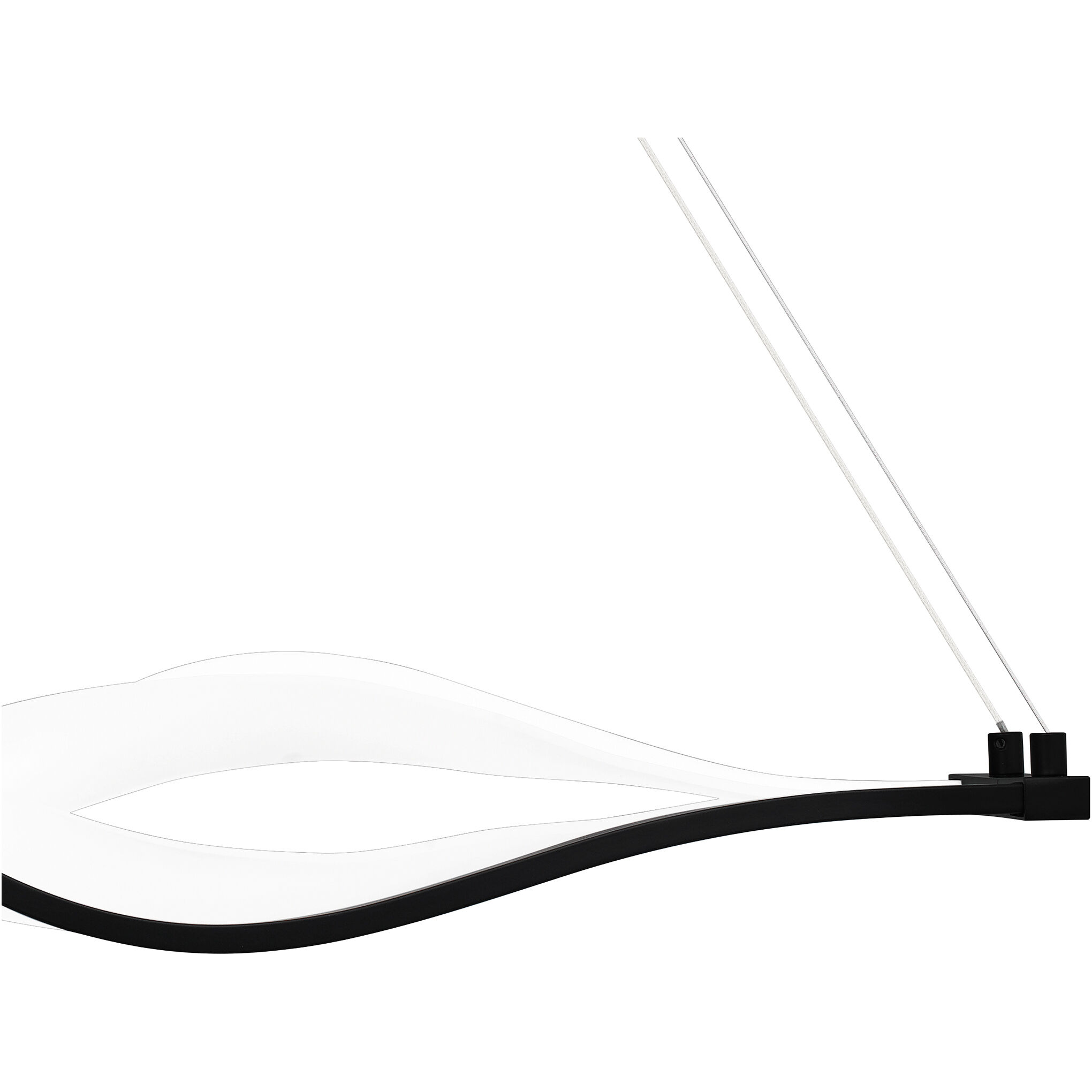 Saratoga 38 inch Matte Black Island Light Ceiling Light