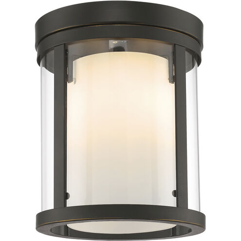 Willow 3 Light 9 inch Olde Bronze Flush Mount Ceiling Light