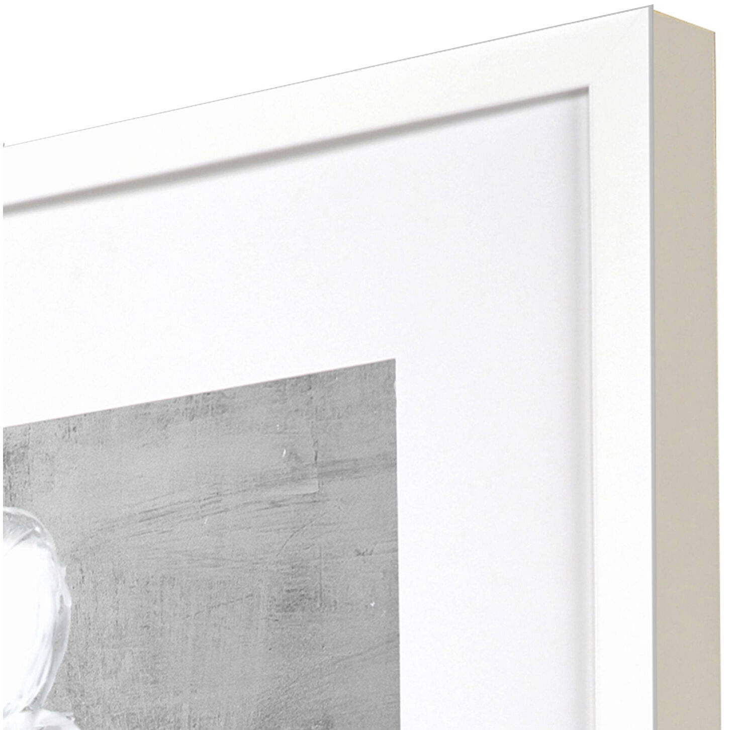 Spring Cascade Spring Tumble White and Gray and Metallic Framed Art, The Studio