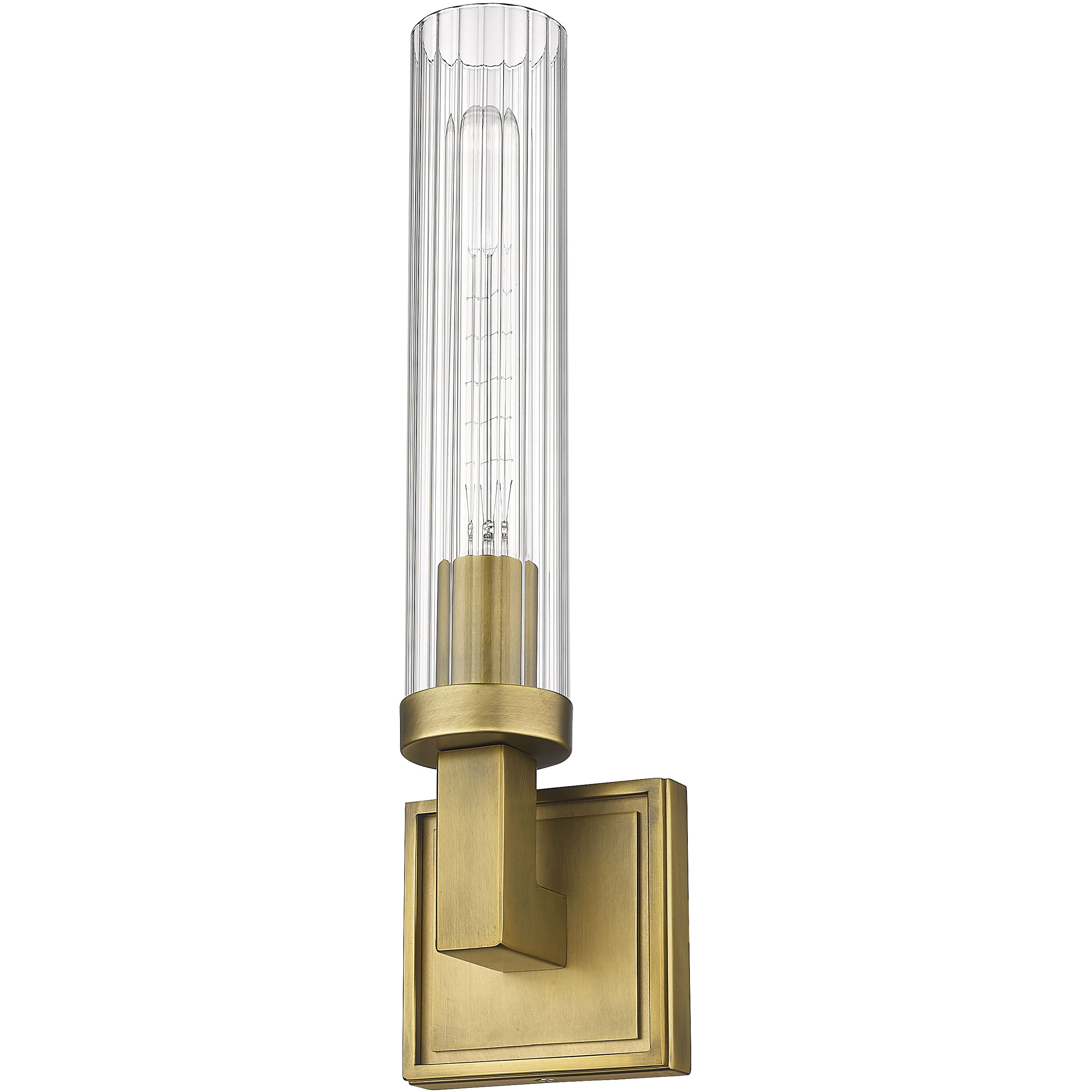 Beau 1 Light 4.5 inch Rubbed Brass Wall Sconce Wall Light