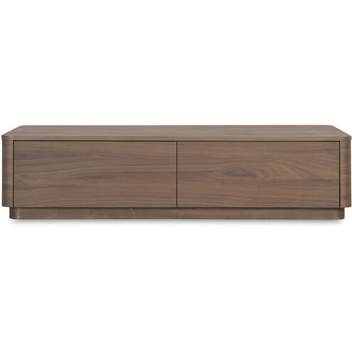 Round Off 55 X 30 inch Brown Coffee Table