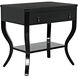 Weldon 30 X 28.5 inch Distressed Black Side Table