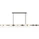 Selene 14 Light 74 inch Black Oxide Linear Pendant Ceiling Light