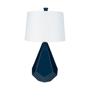 Jenks 27 inch 100 watt Blue Table Lamp Portable Light