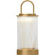 Sean Lavin Tawa 11 inch 2.2 watt Natural Brass Outdoor Rechargeable Table Lamp