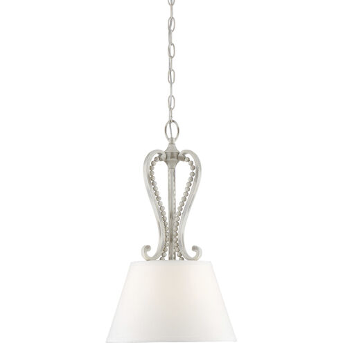 Newport 1 Light 13.25 inch Coastal Weathered White Pendant Ceiling Light
