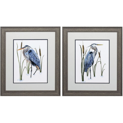 Waterside Blue Framed Art