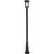 Jordan 1 Light 111.5 inch Black Outdoor Post Mounted Fixture in 13