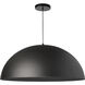 Ofelia LED 20 inch Matte Black Pendant Ceiling Light, Dome
