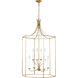 AH by Alexa Hampton Bantry House 8 Light 29 inch Antique Gild Lantern Pendant Ceiling Light