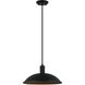 Farmley 1 Light 12 inch Matte Black Outdoor Pendant