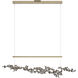 Art + Alchemy Coral LED 9 inch Soft Gold with Dark Smoke Pendant Ceiling Light in Soft Gold/Dark Smoke