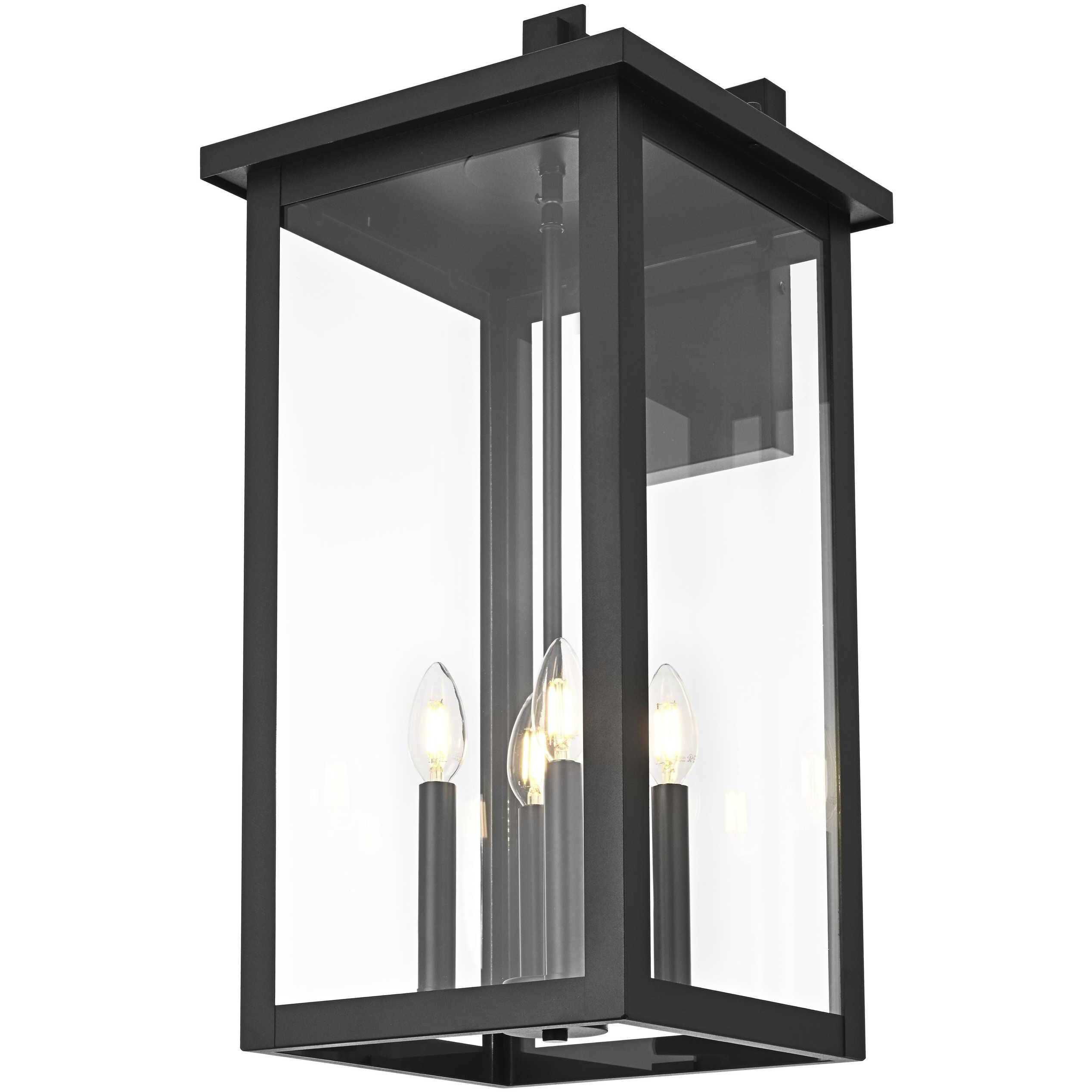 Venango 4 Light 25.5 inch Black Outdoor Wall Sconce