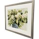 Hydrangeas in Vase Green and White and Blue Framed Art