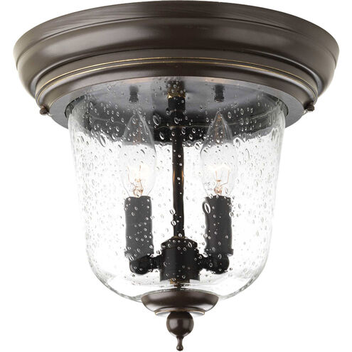 Ashmore 2 Light 11 inch Antique Bronze Outdoor Flush Mount