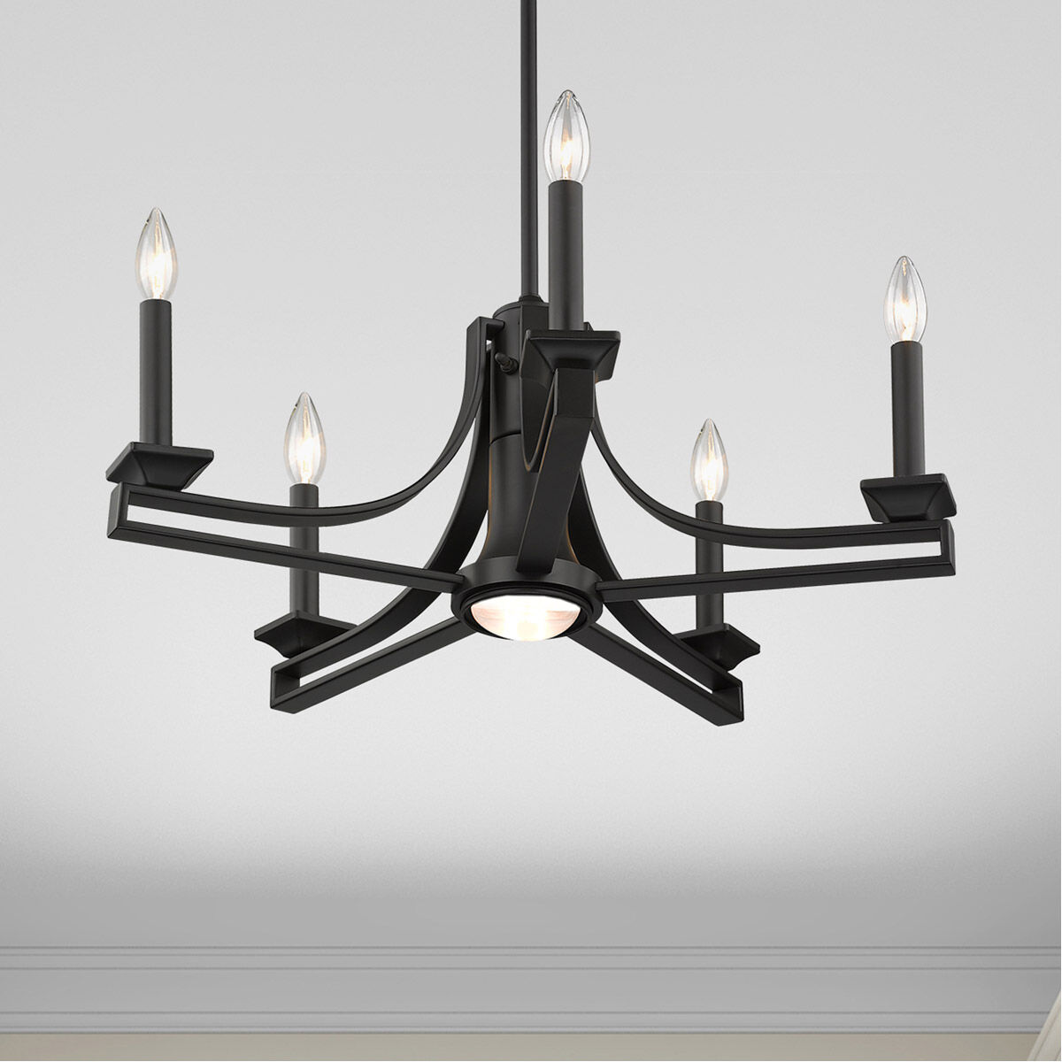 Trumbull 6 Light 24 inch Bronze Chandelier Ceiling Light