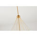 Canada 3 Light 32 inch Gold Chandelier Ceiling Light